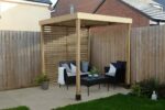 Modular Garden Pergola with 1 Side Panel Pack
