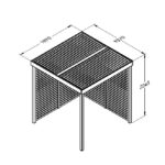 Modular Garden Pergola with 2 Side Panel Pack - Image 3