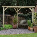 Slatted Corner Garden Pergola