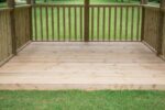 3.5m Premium Square Wooden Garden Gazebo with Timber Roof – Including Base - Image 2