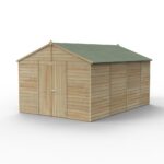 15 x 10 Beckwood Apex Shed with Double Doors (Windowless) - Image 2