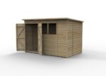 10 x 6 Beckwood Pent Shed with 2 Windows & Double Doors - Image 2