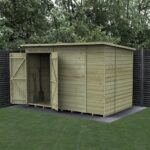 10 x 6 Beckwood Pent Shed with Double Doors (Windowless)