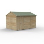 12 x 8 Beckwood Reverse Apex Shed with Double Doors (Windowless) - Image 2
