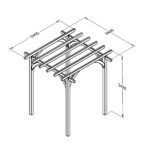 Ultima 2.4 x 2.4m Garden Pergola - Image 3