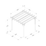 Ultima 3.6 x 3.6m Garden Pergola with Canopy - Image 3